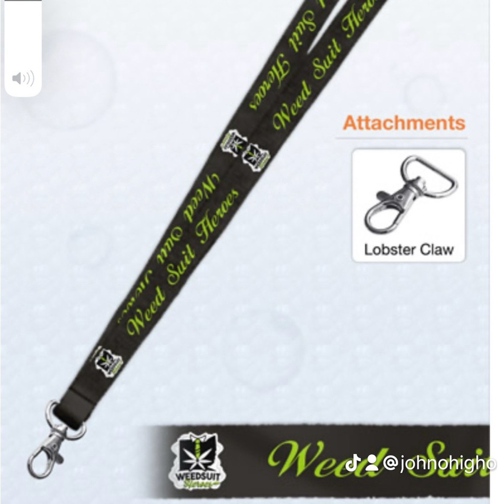 Weed Suit Heroes Brand Lanyard for keys